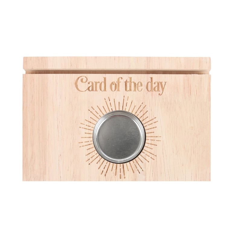 Natural Tarot Card Stand with Tealight Holder - Modern Altar Collection