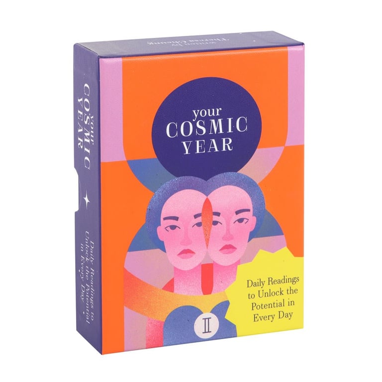 Your Cosmic Year Daily Reading Cards - Astrology, Numerology & Moon Phase Insights in Every Day