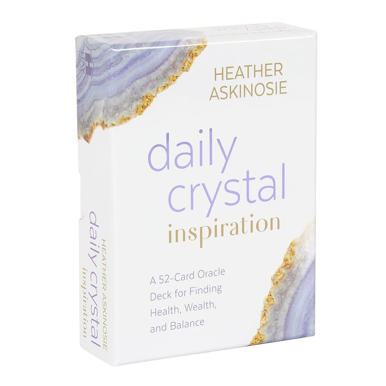 Heather Askinosie s Daily Crystal Inspiration Oracle Cards - 52-Card Deck & Guidebook for Clarity and Guidance