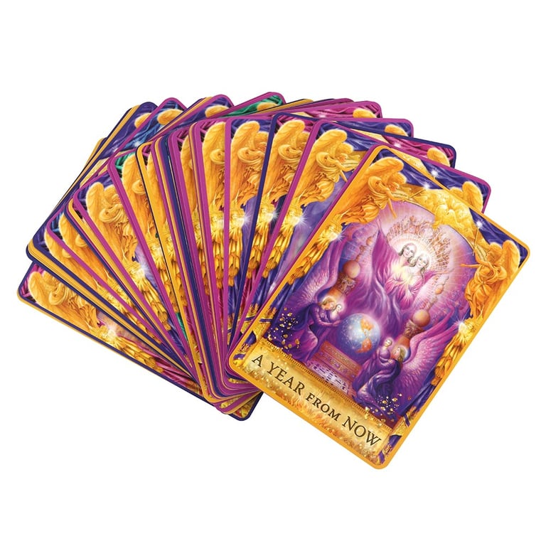 Angel Answers Oracle Cards - 44-Card Deck & Guardian Angel Guidance Booklet in Sliding Box