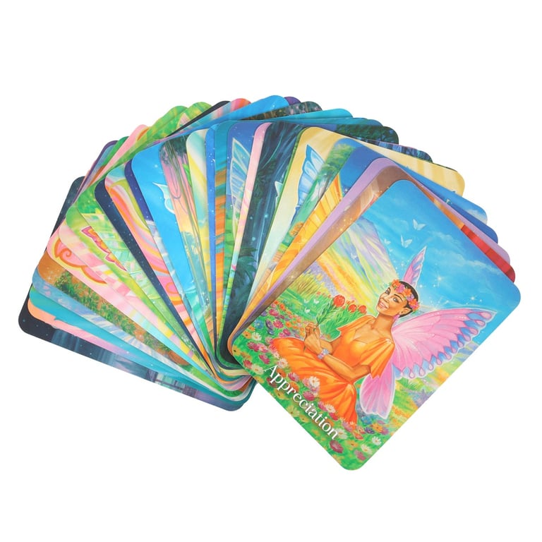 Manifesting with the Fairies Oracle Cards - 44-Card Deck & Guidebook for Manifestation and Inner Potential