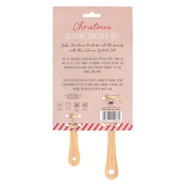 Head Elf Little Elf Silicone Spatula Set - Non-Scratch Kitchen Utensils for Holiday Baking and Cooking