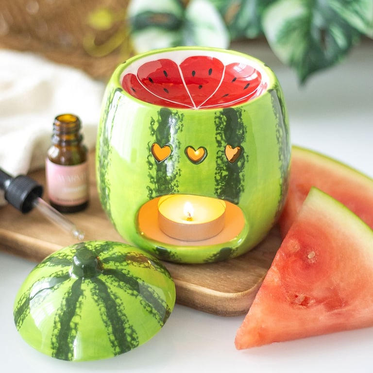 Watermelon Oil Burner and Wax Warmer - Fragrance Diffuser for Home Scenting