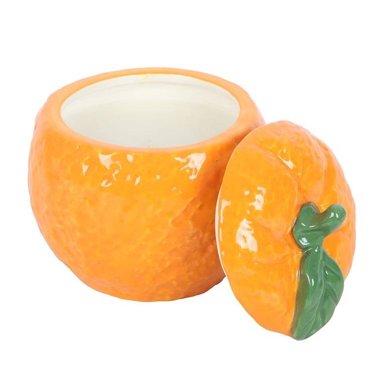 Orange Shaped Scented Candle Jar - 16 Hour Burn Time Home Fragrance