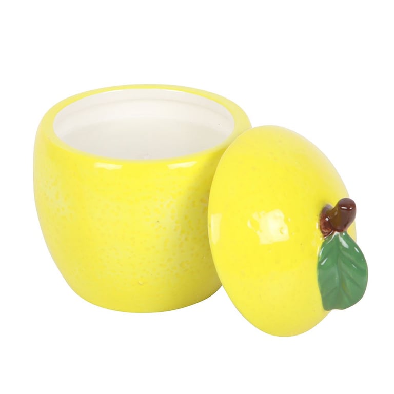 Lemon Shaped Scented Candle Jar - 16 Hour Burn Time Home Fragrance