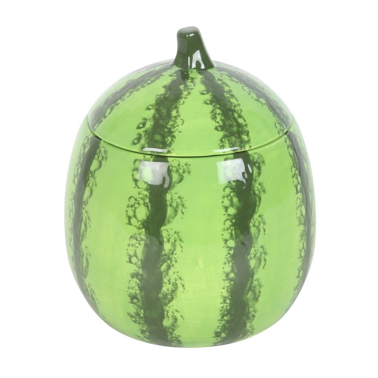 Watermelon Shaped Scented Candle Jar - 16 Hour Burn Time Home Fragrance Decor Item