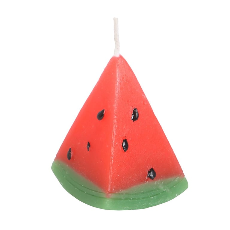 Watermelon Shaped Unscented Candle Set - 3 Piece Home Decor Gift