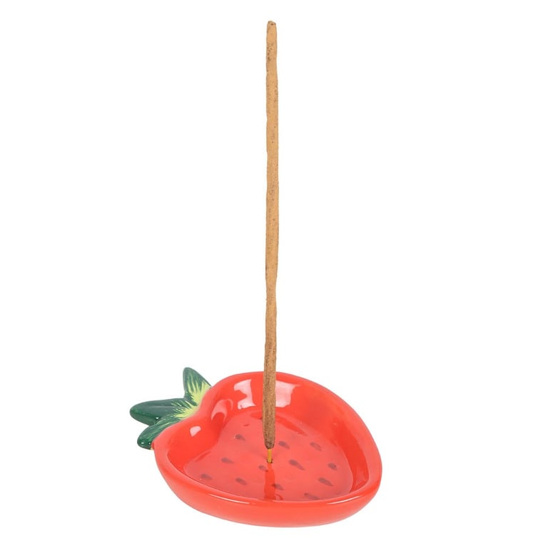 Ceramic Strawberry Incense Stick Holder - Sweet Home Decor