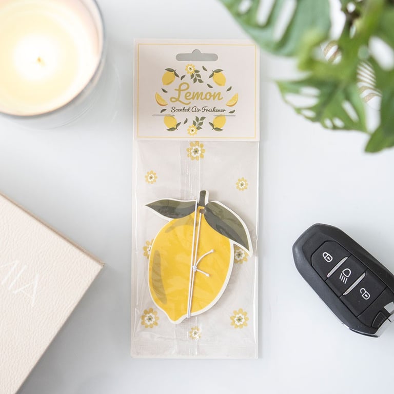Lemon Scented Air Freshener - Refreshing Fruity Fragrance for Home or Car