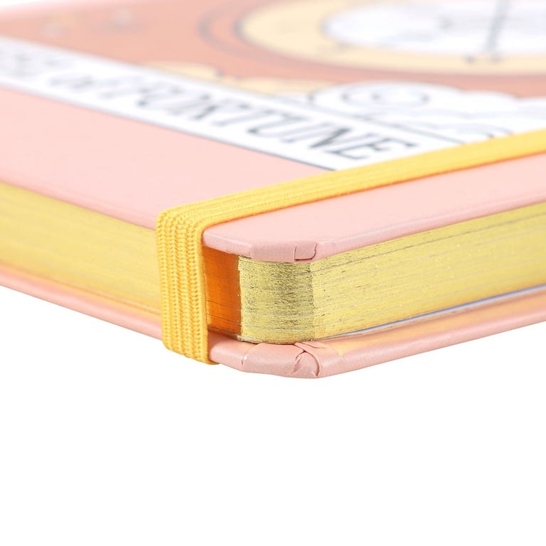 The Wheel of Fortune Vintage Tarot A5 Notebook - 100 Sheets / 200 Lined Pages Journaling and Note Taking Book
