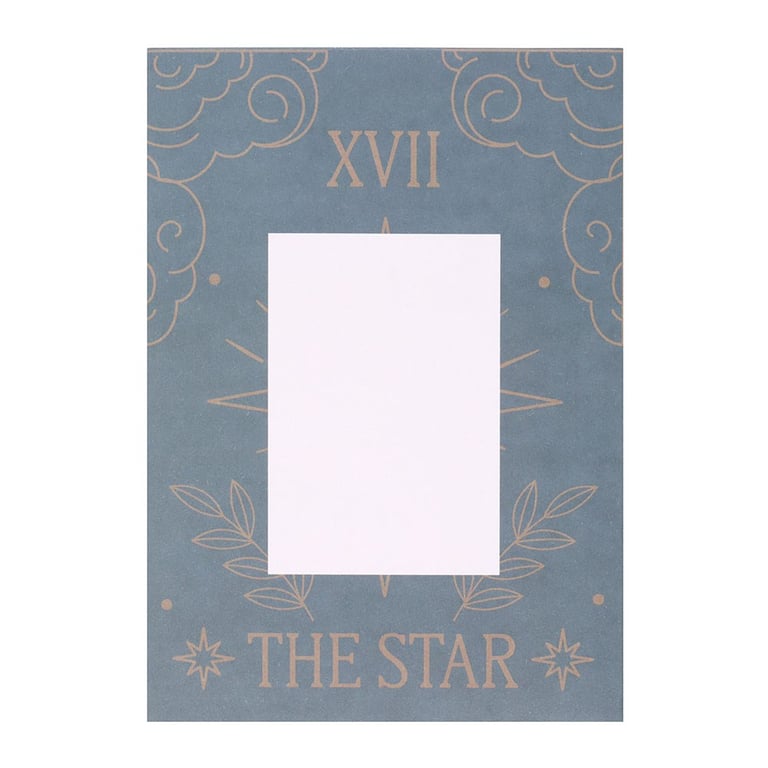 The Star Vintage Tarot Necklace on Greeting Card - Hope, Inspiration & Renewal Gift