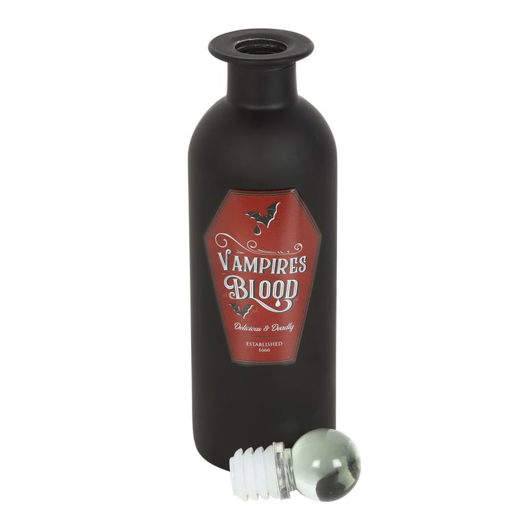 Vampire Blood Decorative Glass Potion Bottle - Gothic Elegance Home Decor