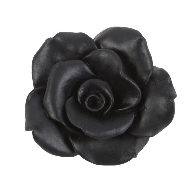 Black Rose Resin Elegant Incense Stick Holder - Home Ritual Decor