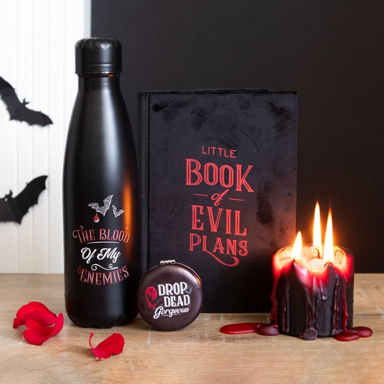 Little Book of Evil Plans - Black Velvet Lined Notebook for Dark Secrets and Villainous Notes