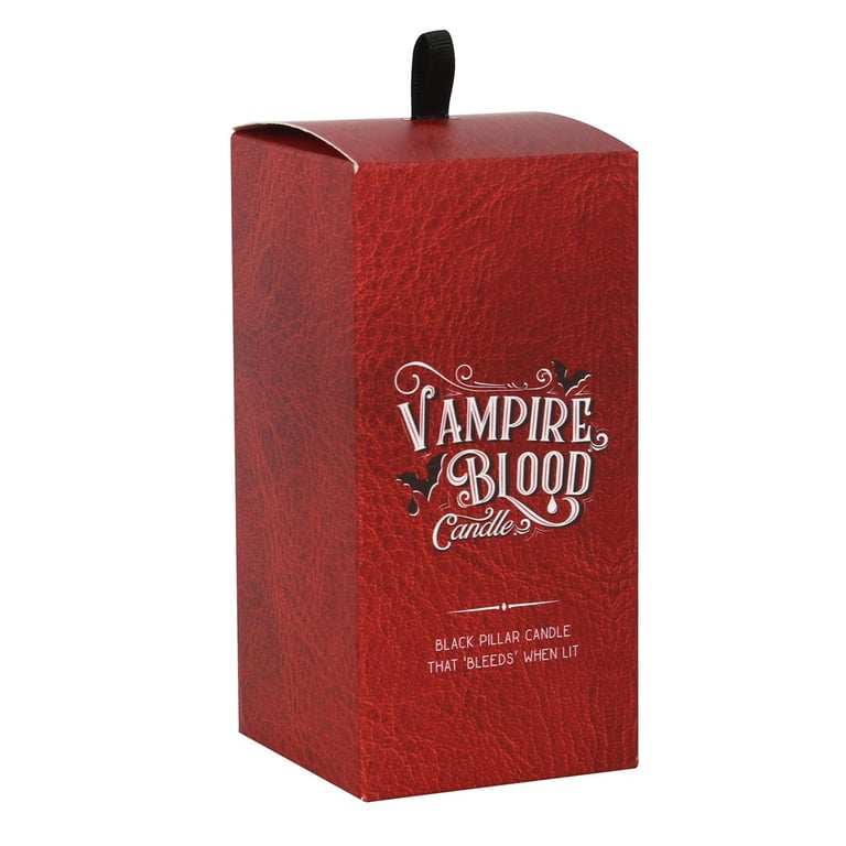 Large Vampire Blood Pillar Candle - Eerie Bleeding Wax Effect, 7 Hour Burn Time