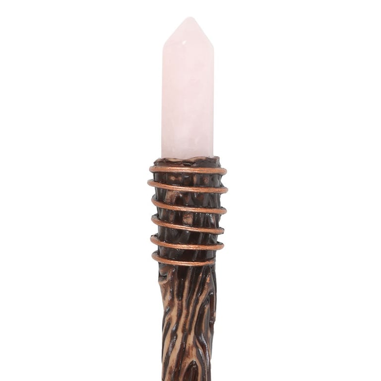 Rose Quartz Romance Crystal Wand - Attract Love and Deepen Relationships
