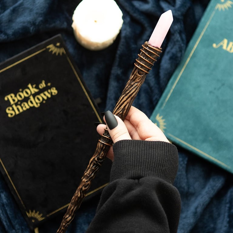 Rose Quartz Romance Crystal Wand - Attract Love and Deepen Relationships