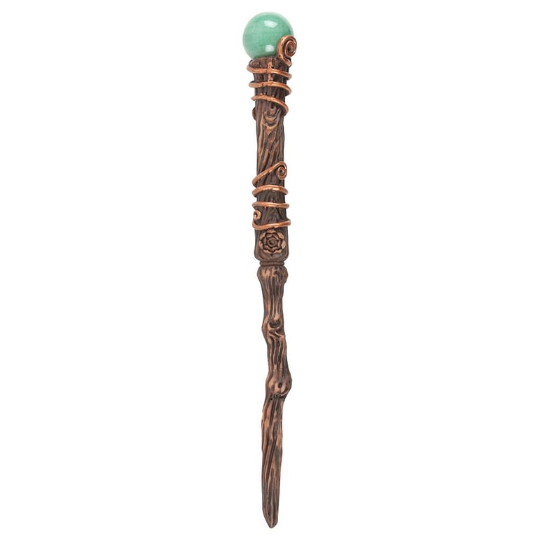 Abundance Green Aventurine Crystal Wand - Attract Prosperity and Success with Intention Setting Magic