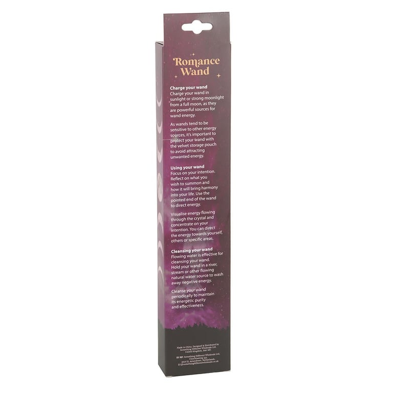 Romance Rose Quartz Crystal Love Wand with Compassion and Self-Love Properties