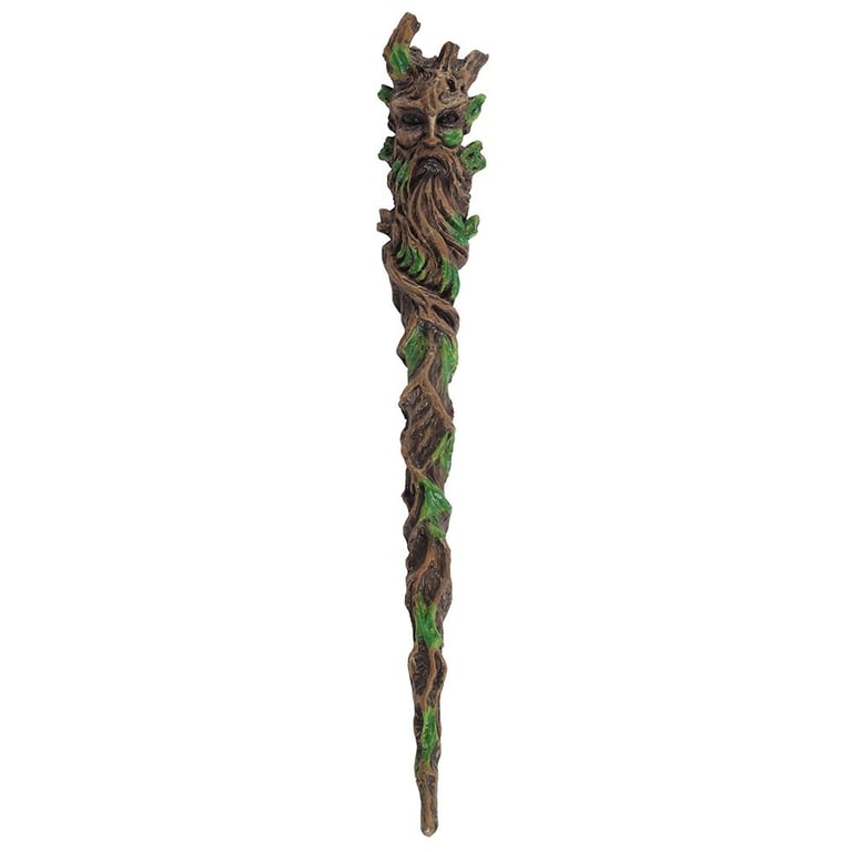 Man of the Wood Resin Wand - Intricately Moulded Mythology Design