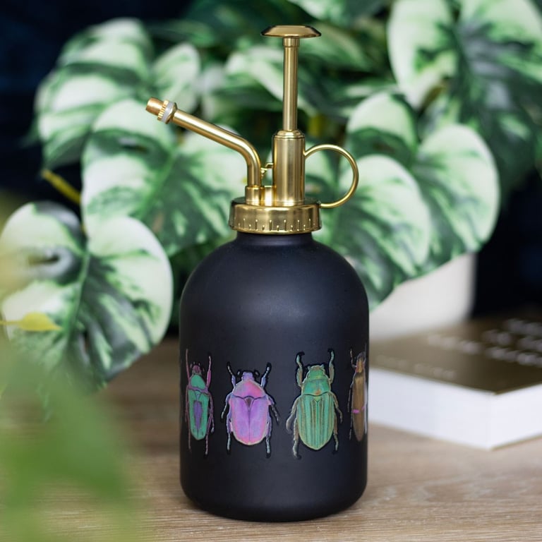 Blue Beetle Ceramic Plant Mister - Whimsical Indoor Garden Gift with 400ml Capacity