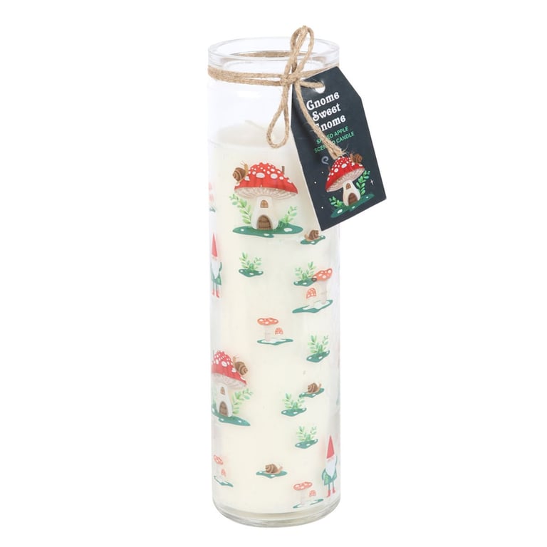 Gnome Sweet Gnome Spiced Apple Tube Candle - 70 Hour Cozy Home Fragrance