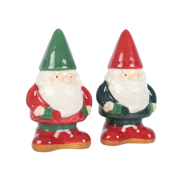 Gnome Salt and Pepper Shakers - Unique Dining Room Decor, Food Safe & Handwash Only
