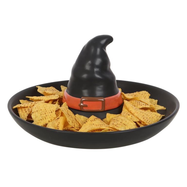 Witch Hat Chip & Dip Dish - Spooky Halloween Partyware