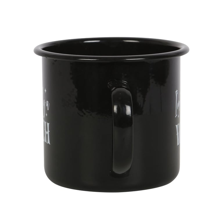 Secretly a Witch Enamel Mug - Hand Wash Only, Spooky Brews
