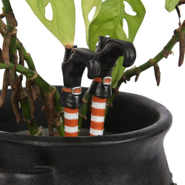 Witch Leg Plant Pot Ornaments - Whimsical Garden Decorations