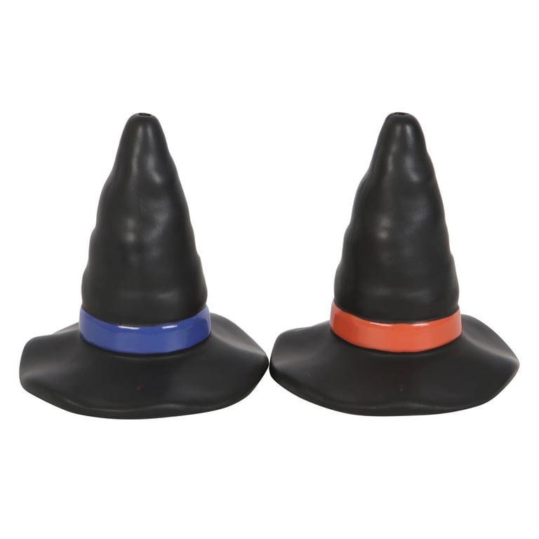 Witch Hat Salt and Pepper Shakers - Magical Kitchen Decor for Halloween
