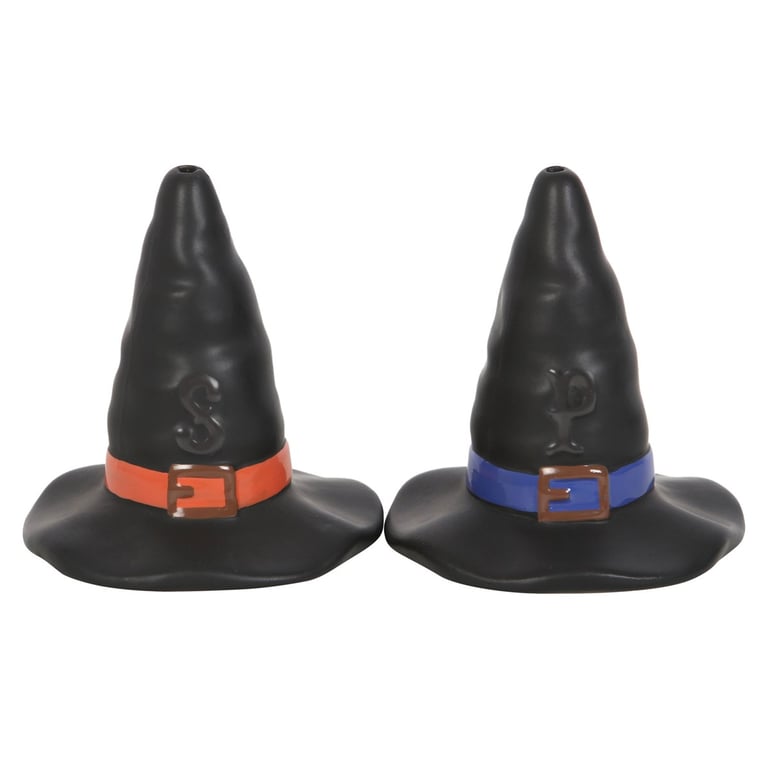 Witch Hat Salt and Pepper Shakers - Magical Kitchen Decor for Halloween