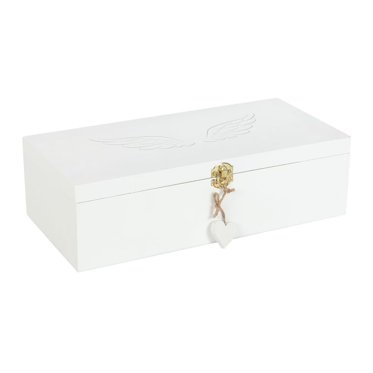 Angel Wing Memory Box - Elegant Storage for Cherished Memories and Thoughtful Gift