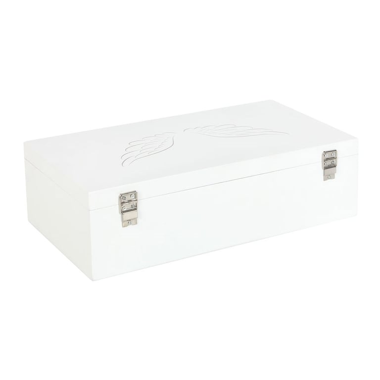 Angel Wing Memory Box - Elegant Storage for Cherished Memories and Thoughtful Gift