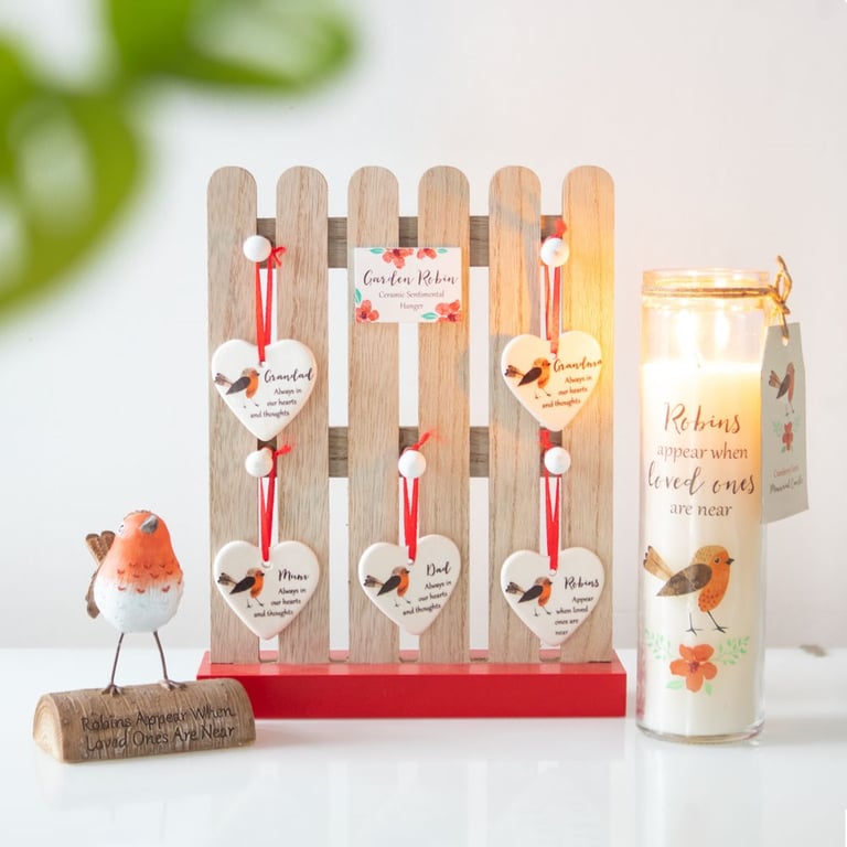 Robins Appear Resin Ornament - Symbol of Love and New Beginnings