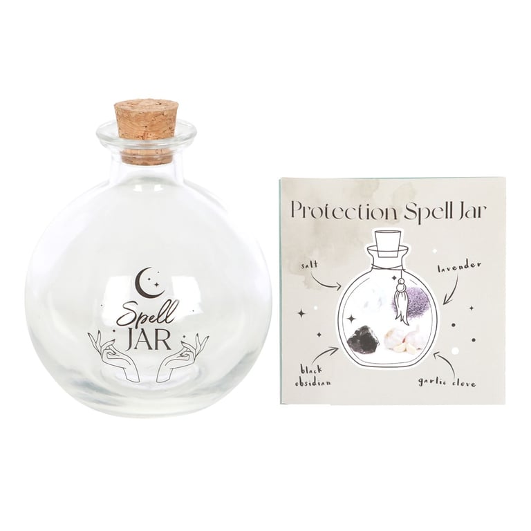 10cm Glass Spell Jar - Amplify Energy & Manifest Desires with Included Recipe Booklet