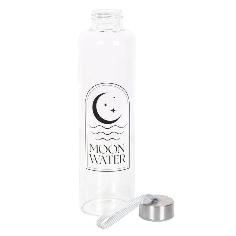 Moon Water Glass Bottle - 550ml Infused Water Vessel