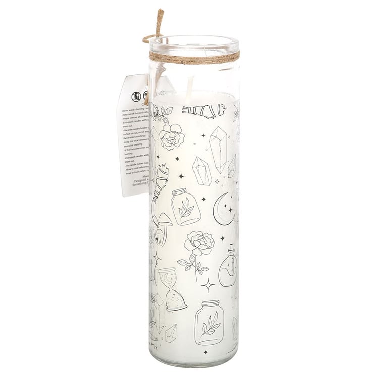 White Sage 7-Day Prayer Candle - Paraffin Wax for Home Cleansing and Protection