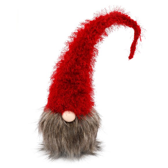 70cm Plush Christmas Gonk in Vibrant Red Hat - Festive Home Decoration