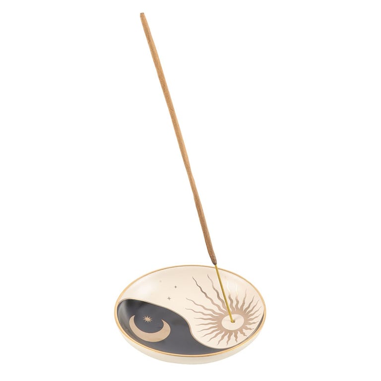 Yin Yang Incense Holder Dish with Zen Home Fragrance Design
