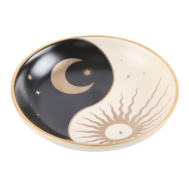 Yin Yang Incense Holder Dish with Zen Home Fragrance Design