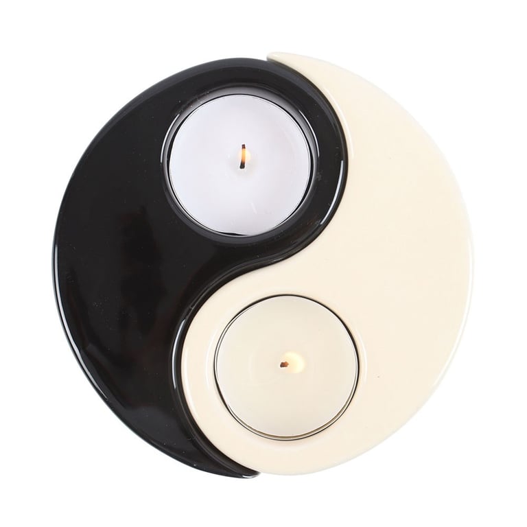 Yin Yang Tealight Candle Holder - Modern Home Decor for Meditation and Harmony