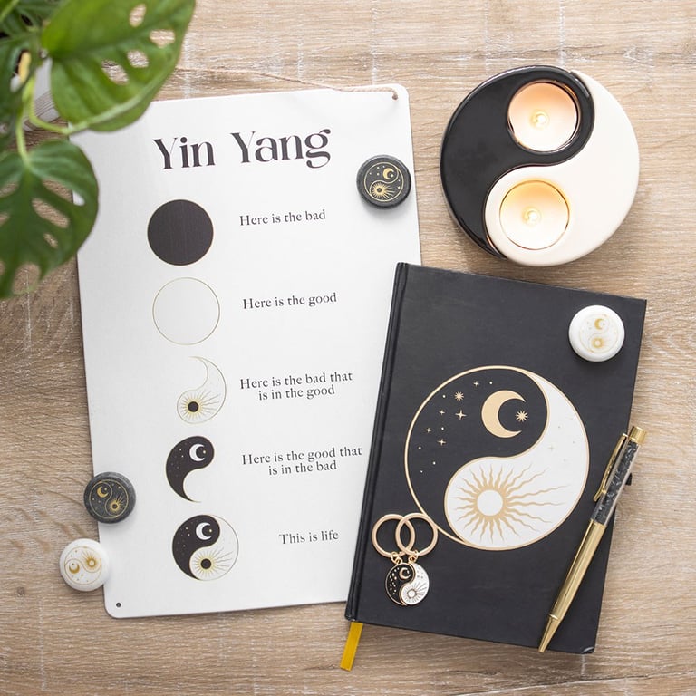 Yin Yang Tealight Candle Holder - Modern Home Decor for Meditation and Harmony