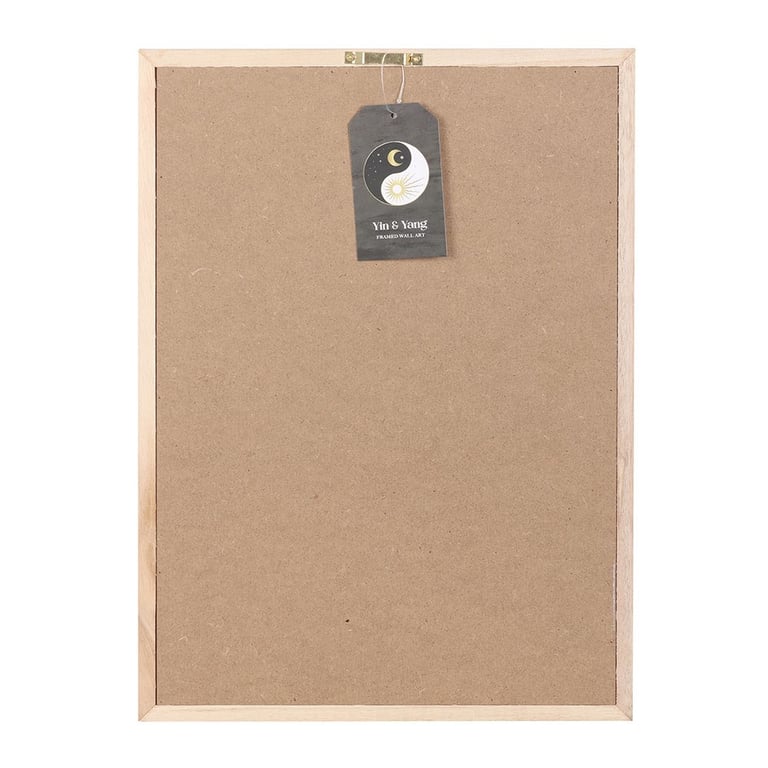 Yin Yang Wall Art - Harmony of Opposites Print with Sun Moon Design