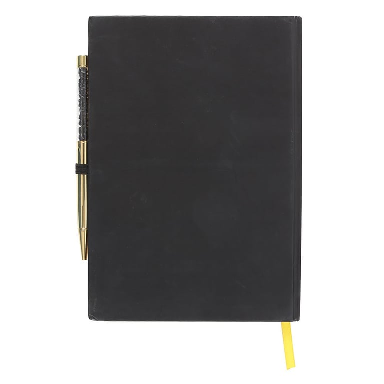 Yin Yang Celestial Dream Journal with Obsidian Pen and Gold Ribbon Marker