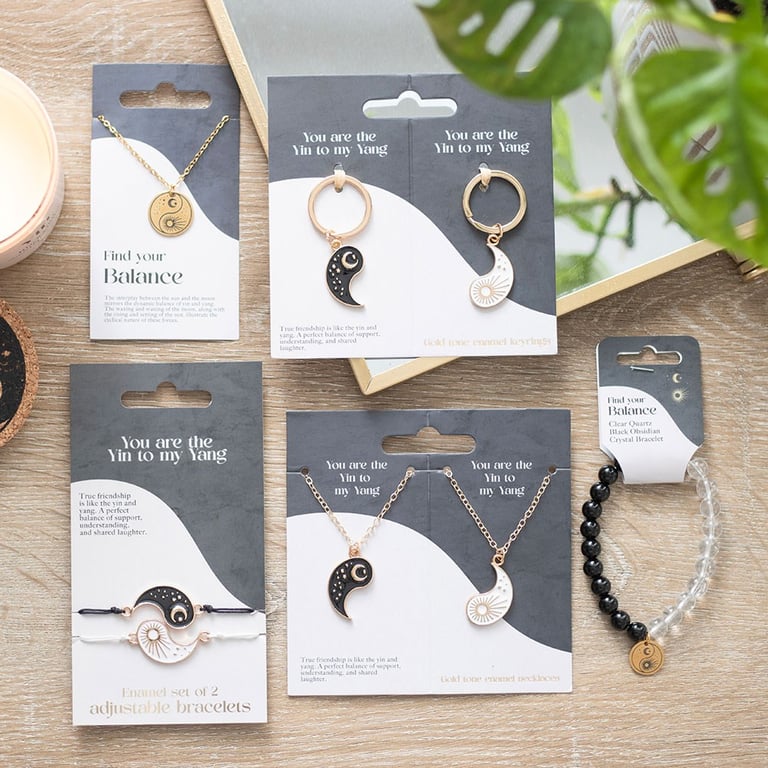 Yin Yang Best Friend Harmony Charm Bracelets - Adjustable Stainless Steel