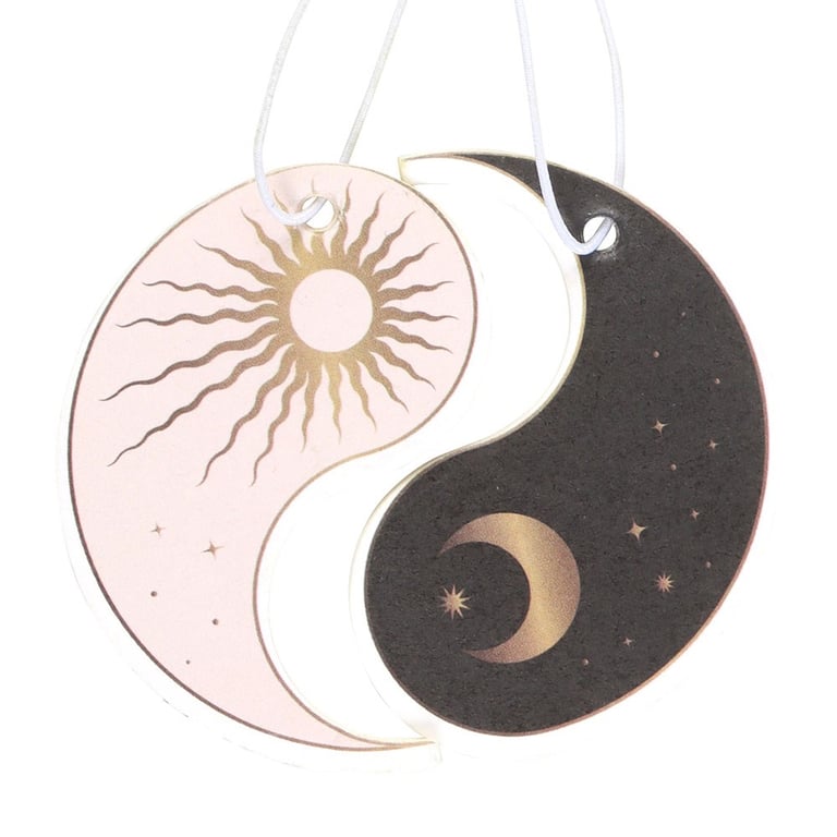 Yin Yang Vanilla Scented Air Fresheners - Car & Home Fragrance for Peaceful Atmosphere