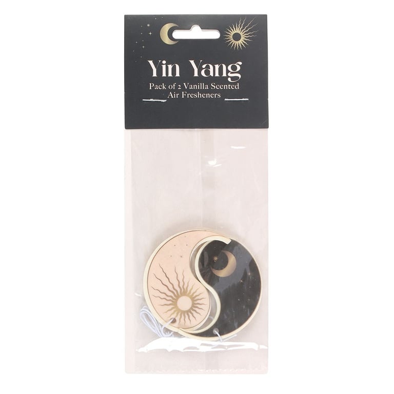 Yin Yang Vanilla Scented Air Fresheners - Car & Home Fragrance for Peaceful Atmosphere