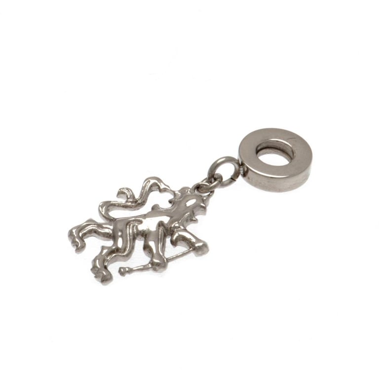 Chelsea FC Stainless Steel Lion Bead Charm - Official Football Club Bracelet Accessory