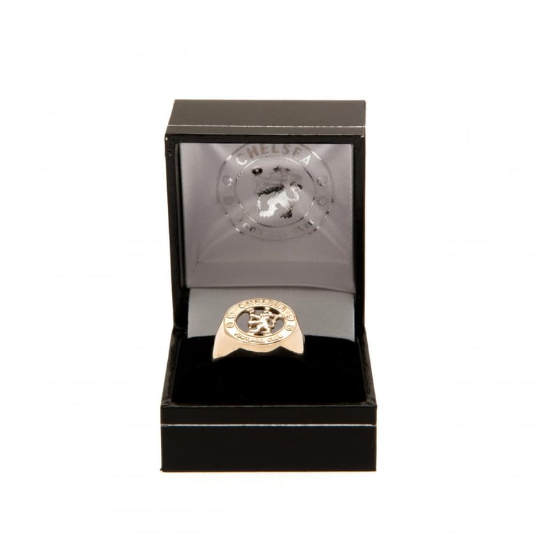 Chelsea FC 9ct Gold Crest Ring - Large Size, Highly Detailed Design, 6g Gold Weight